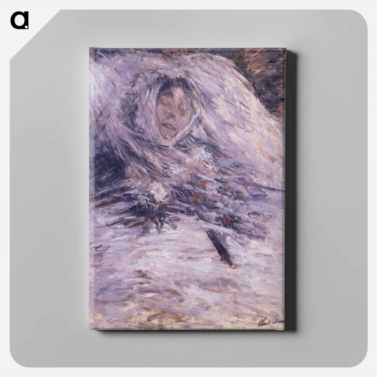 アートパネル-Camille Monet on her deathbed - クロード モネ Canvas.