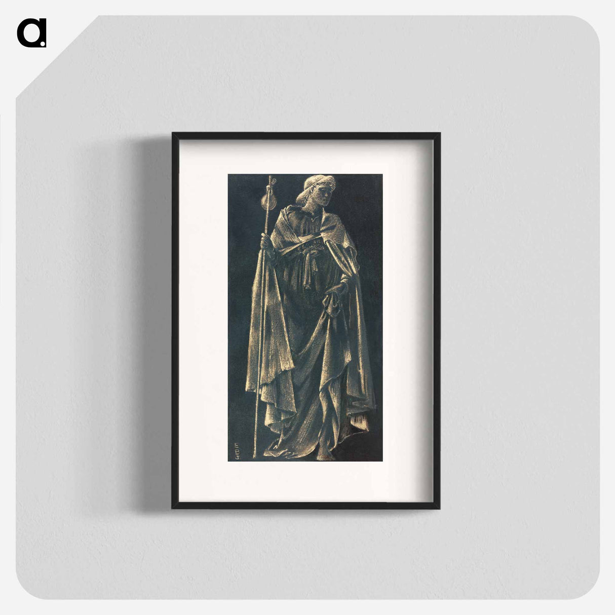 Angelus Ministrans - エドワード バーン ジョーンズ Poster.