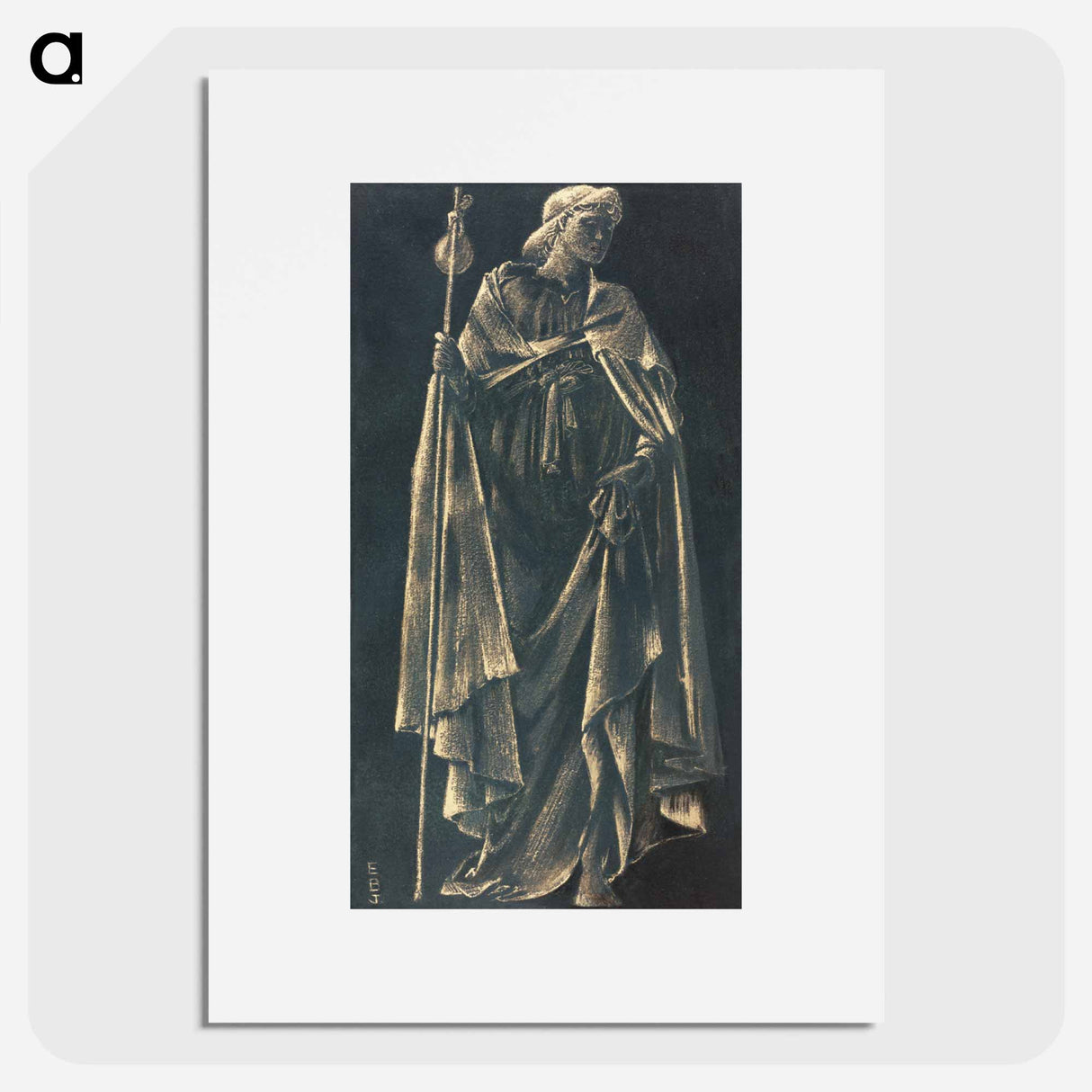 Angelus Ministrans - エドワード バーン ジョーンズ Poster.