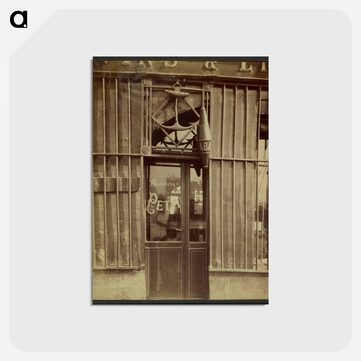 アートポストカード-Shop Sign, quai de Béthune
- ウジェーヌ アジェ Postcard.