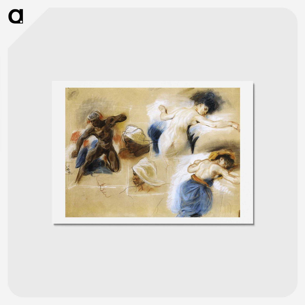 2-25_Eugene-Delacroix_hagaki