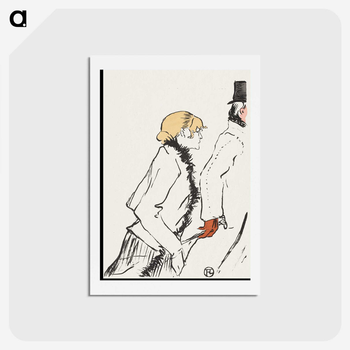 2-25_Henri-de-Toulouse-Lautrec_hagaki