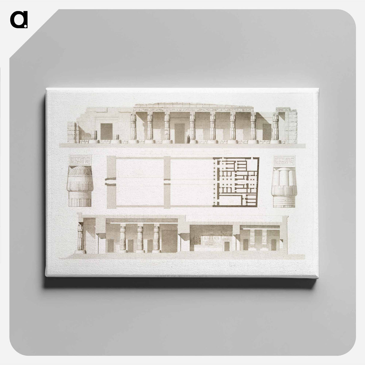 アートパネル-Menephtehum Temple
- エジプト美術史 Canvas.