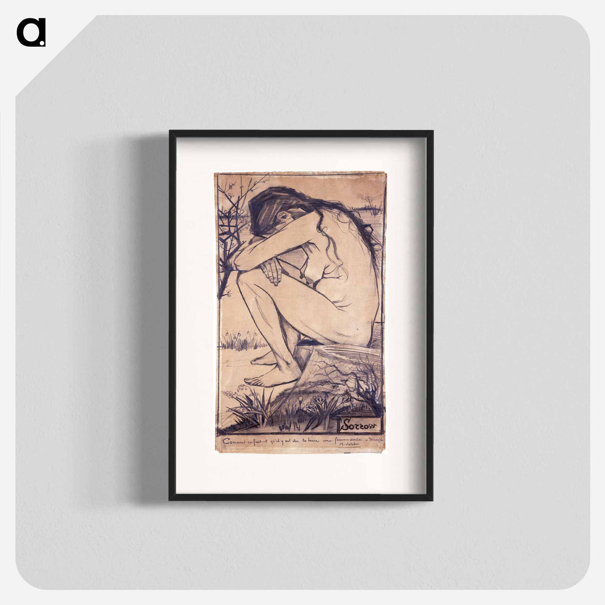 アートポスター-Sorrow - フィンセント ファン ゴッホ Poster.