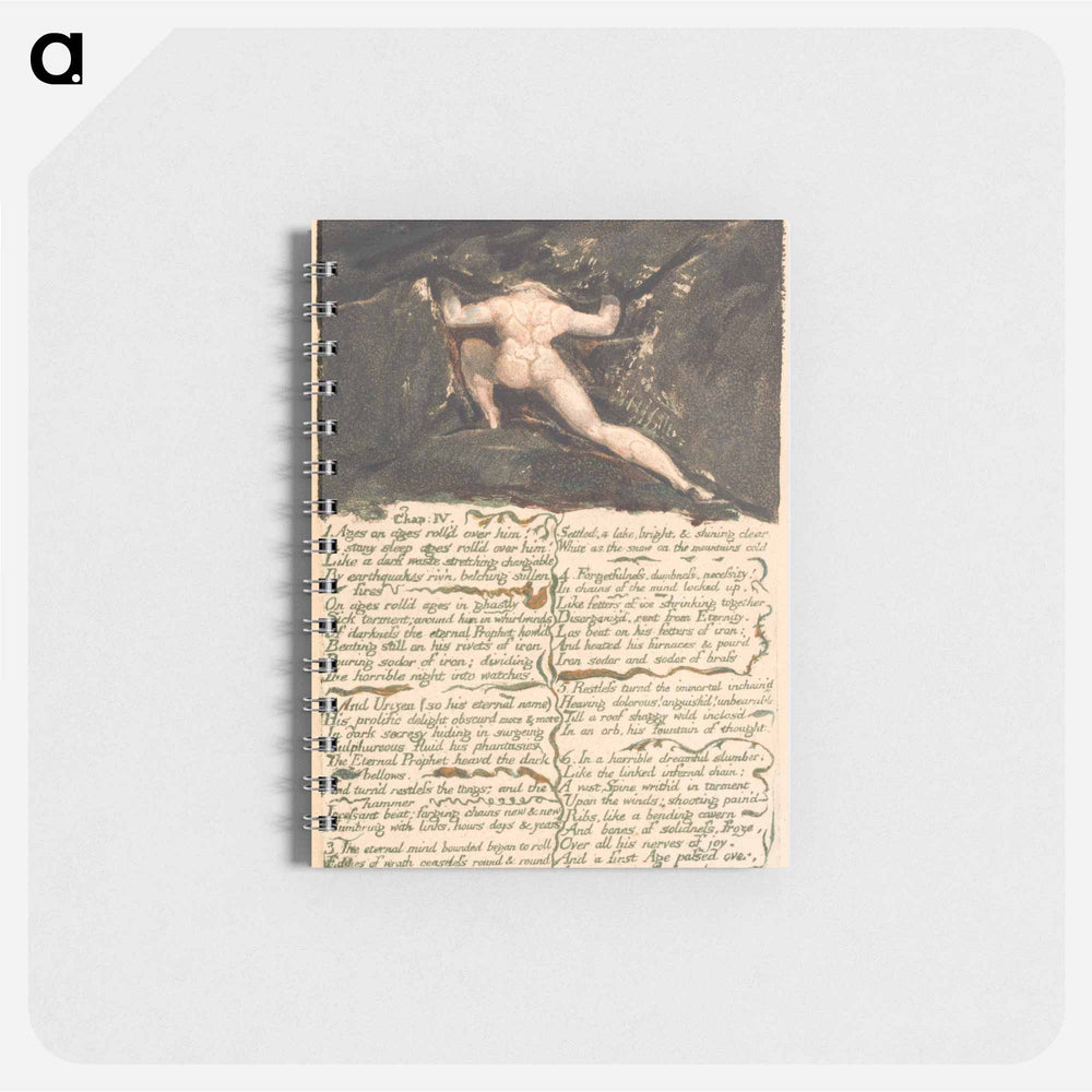 The First Book of Urizen, Plate 9 - ウィリアム ブレイク Memo.