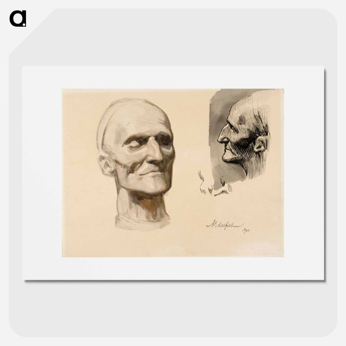 Kaksi tutkielmaa kuolinnaamiosta - アルバート エーデルフェルト Poster.