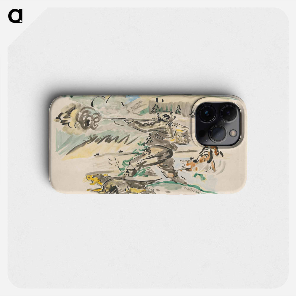 Shooting huntsman - アーノルド ピーター ワイズ クビンチャン Phone Case.