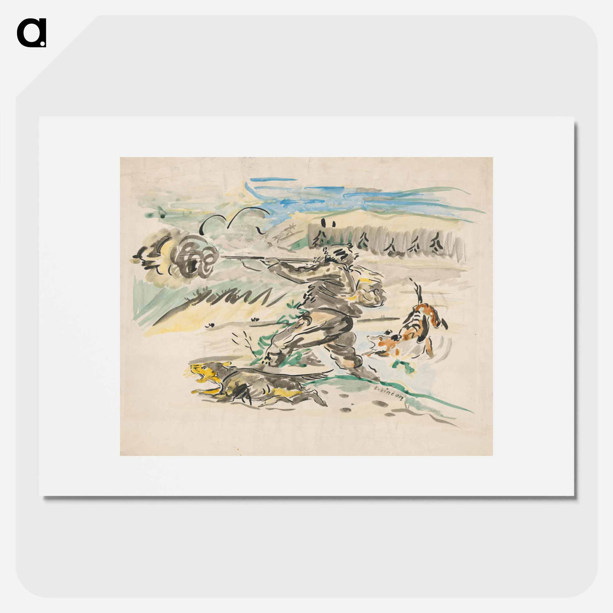 Shooting huntsman - アーノルド ピーター ワイズ クビンチャン Poster.