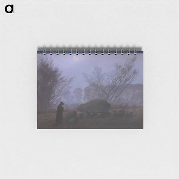 A Walk at Dusk (with Tumulus) - カスパー ダーヴィト フリードリヒ Memo.