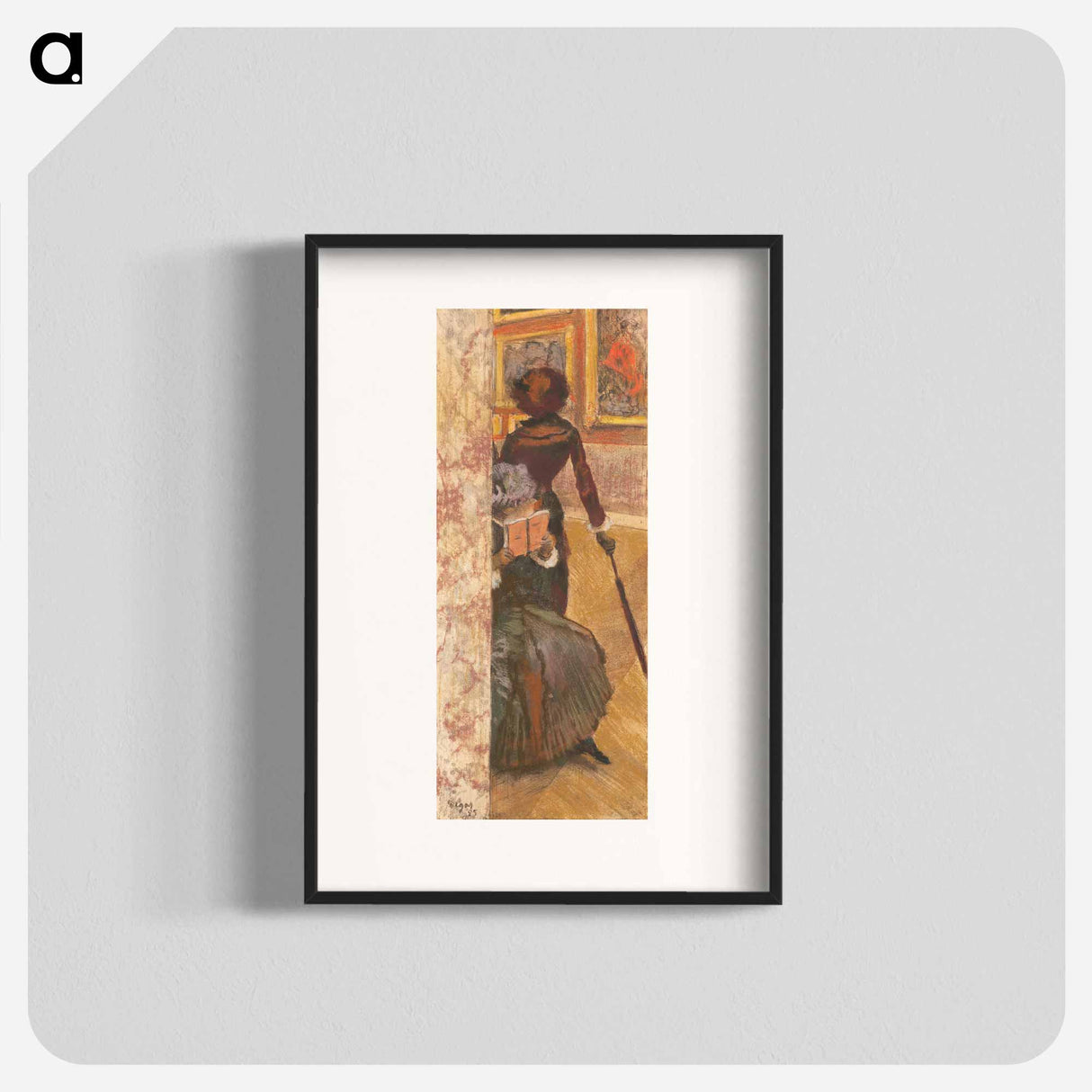 Mary Cassatt at the Louvre: The Paintings Gallery - Edgar Degas Poster.