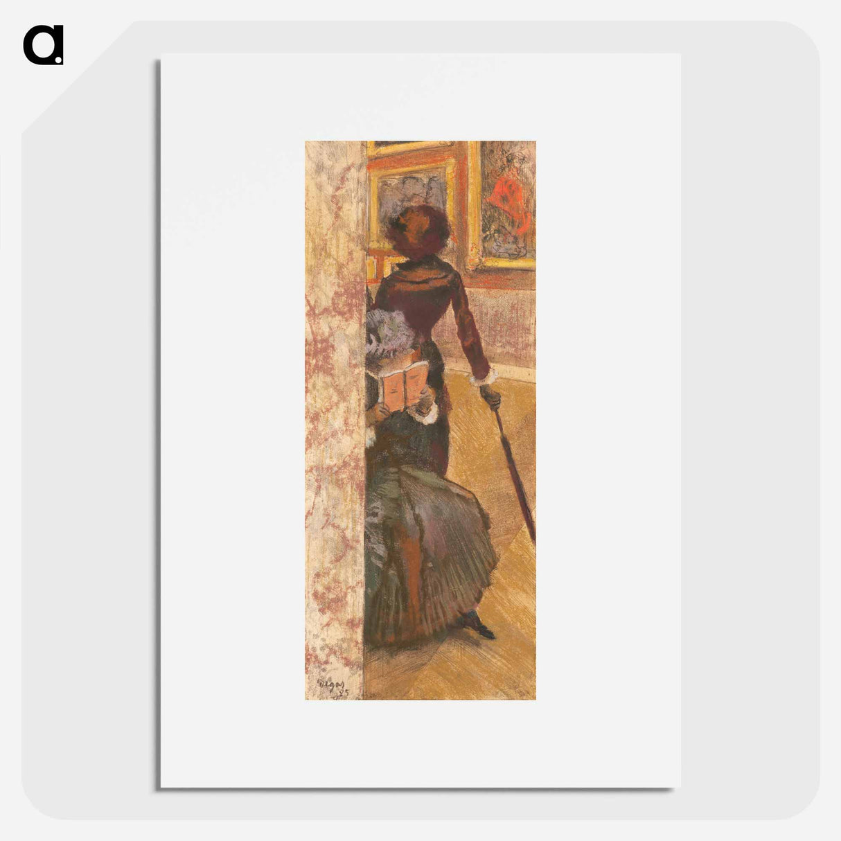 Mary Cassatt at the Louvre: The Paintings Gallery - Edgar Degas Poster.