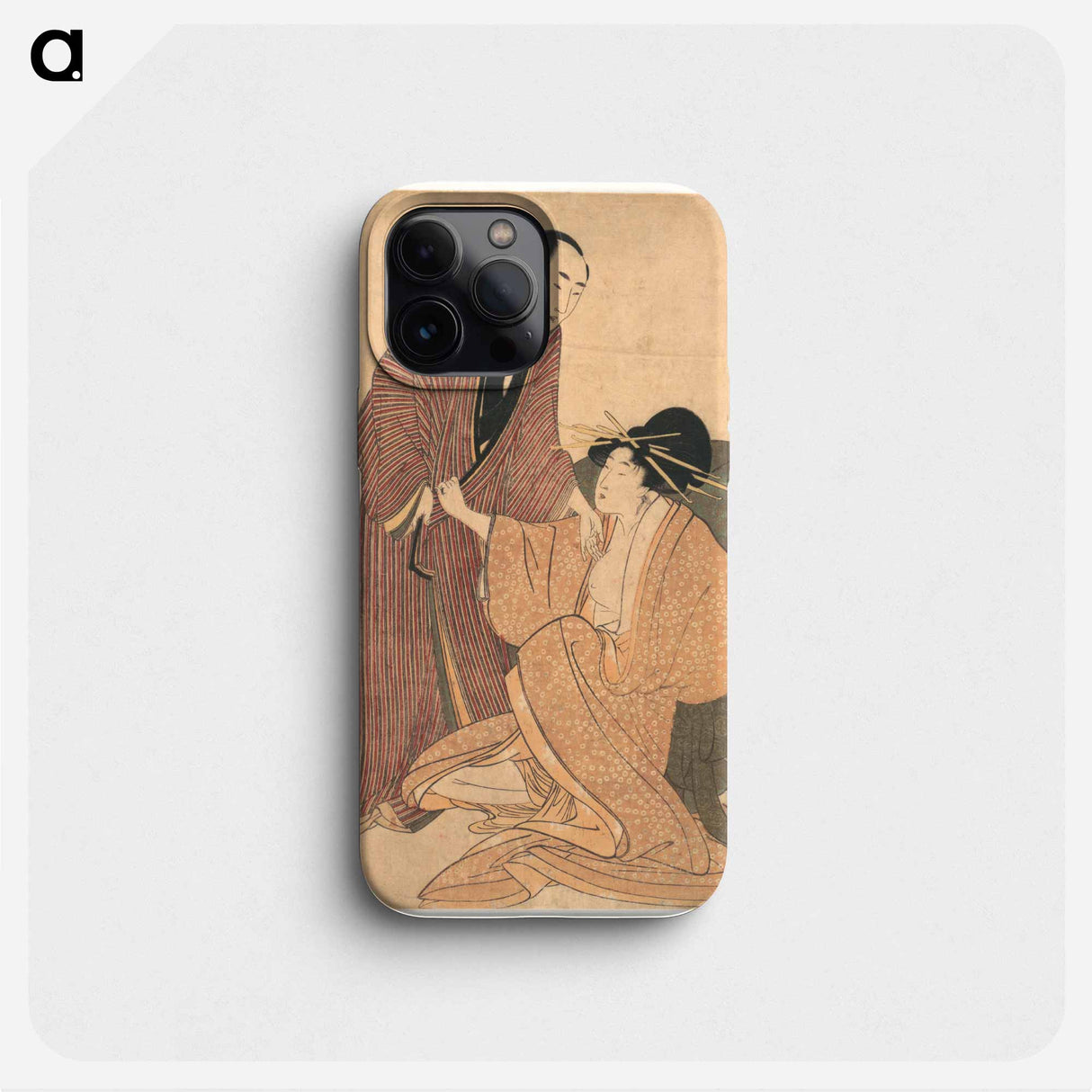 Parting of Lovers: Courtesan and Her Lover - 喜多川 歌麿 Phone Case.