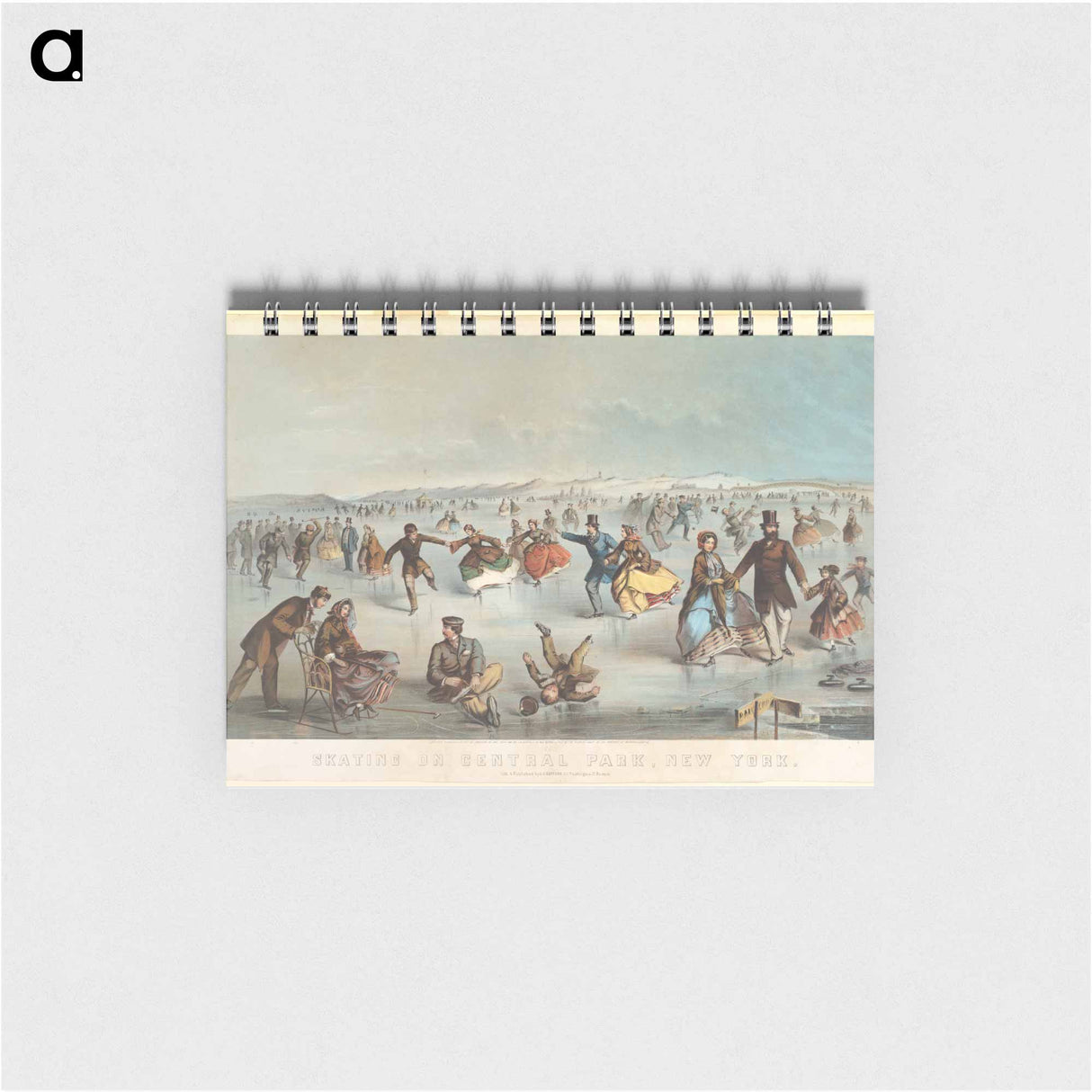 Skating in Central Park, New York - ウィンスロー ホーマー Memo.