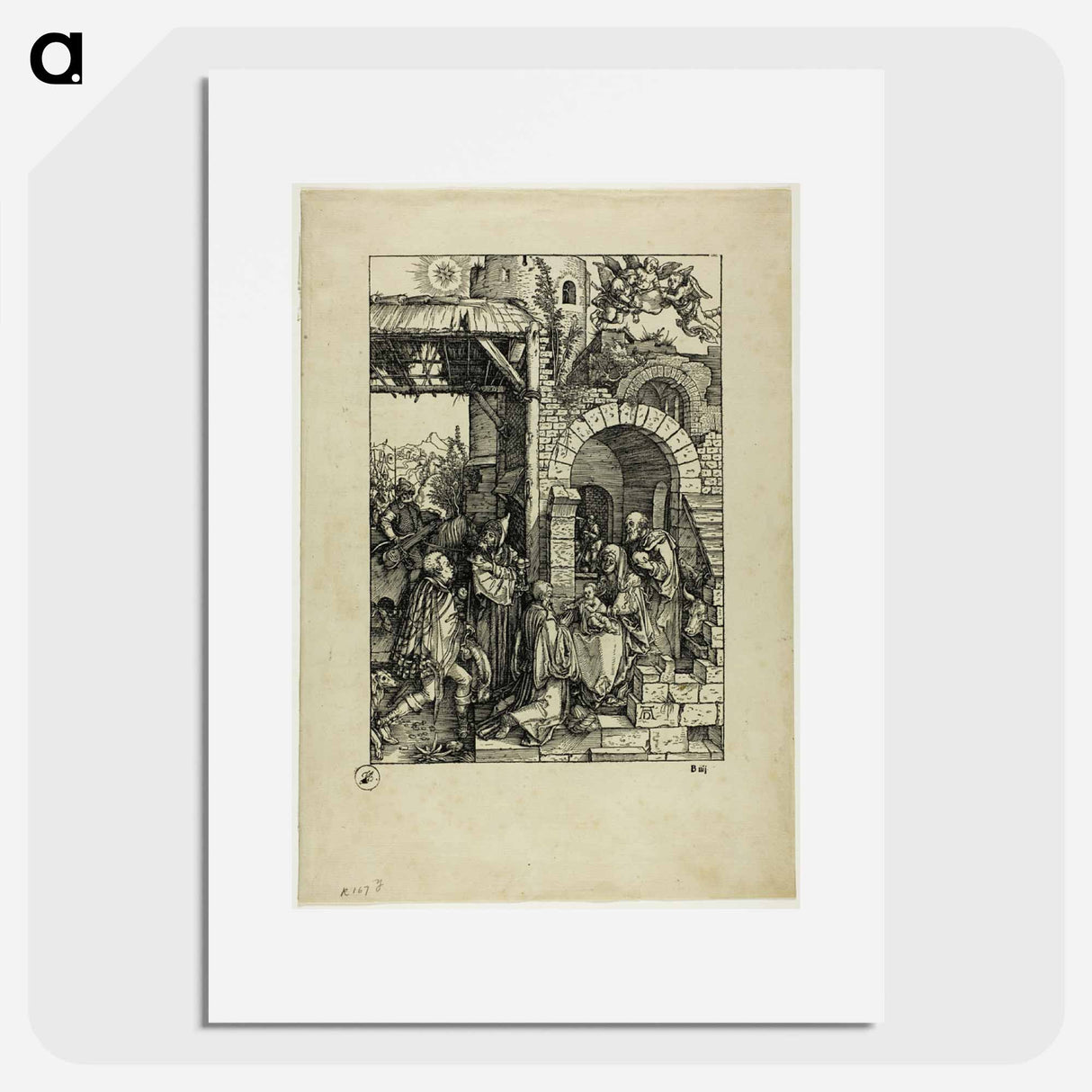 The Adoration of the Magi - アルブレヒト デューラー Poster.