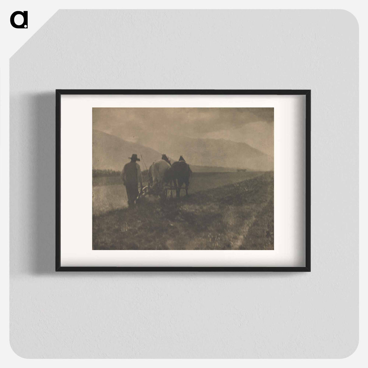 Ploughing - アルフレッド スティーグリッツ Poster.