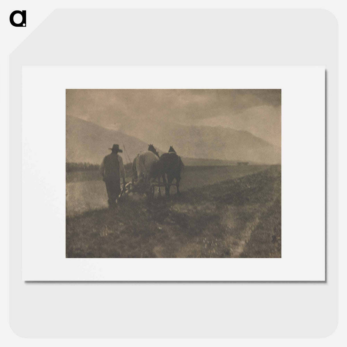 Ploughing - アルフレッド スティーグリッツ Poster.