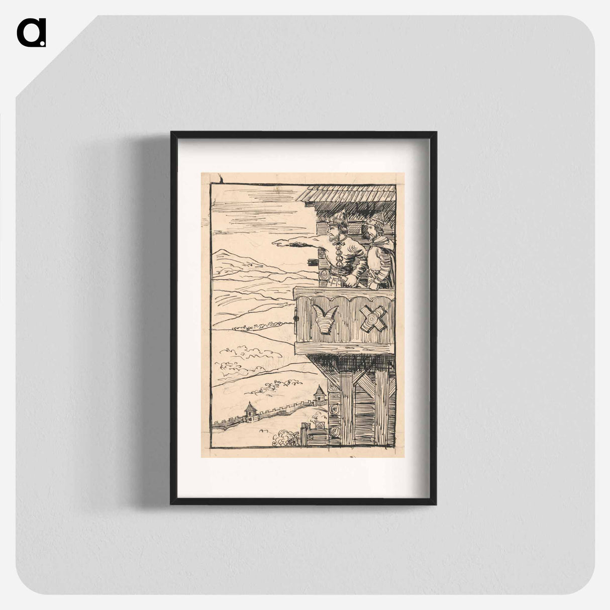 Illustration to the fairy tale - アーノルド ピーター ワイズ クビンチャン Poster.