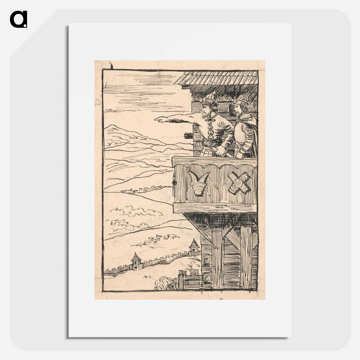 Illustration to the fairy tale - アーノルド ピーター ワイズ クビンチャン Poster.