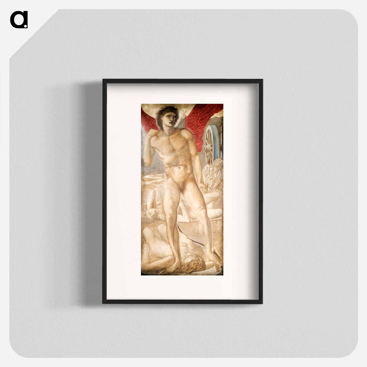 Troy Triptych - Study for Love subduing Oblivion - エドワード バーン ジョーンズ Poster.