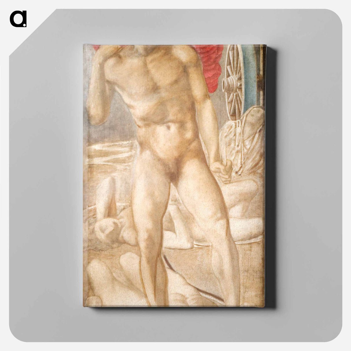 Troy Triptych - Study for Love subduing Oblivion - エドワード バーン ジョーンズ Canvas.