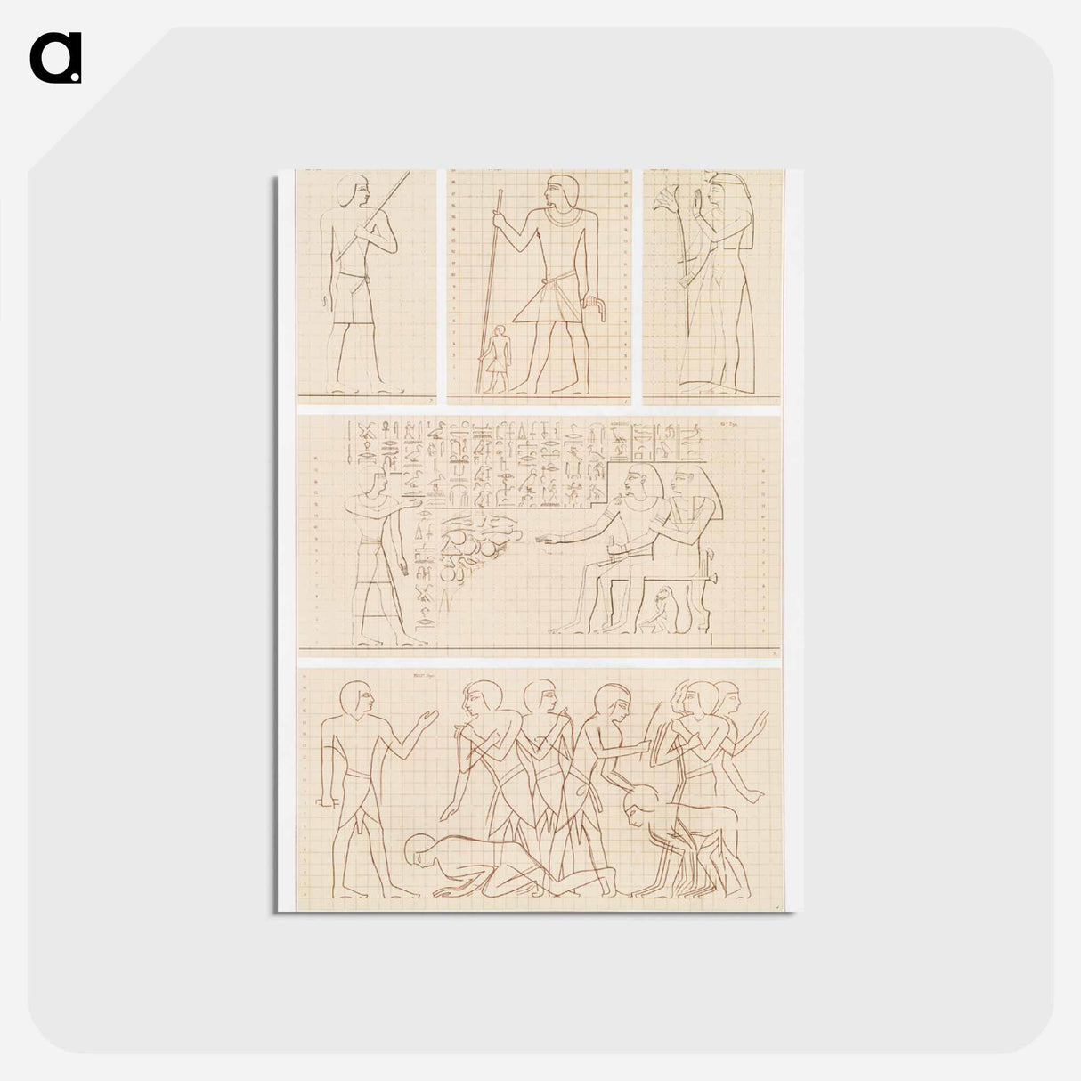 アートポストカード-Egyptian Lifestyle
- エジプト美術史 Postcard.