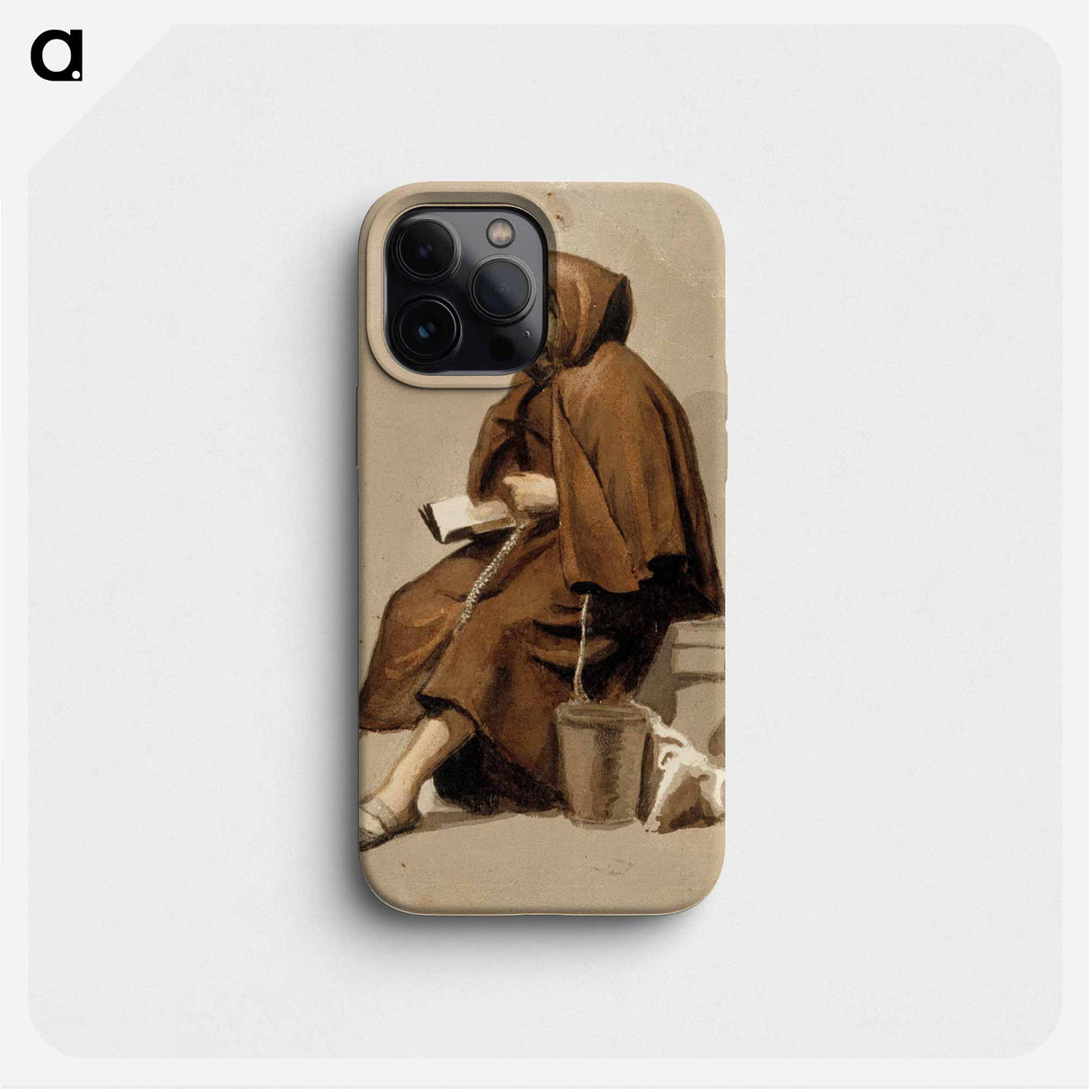 Sommitteluharjoitelmia maalaukseen regina von emmeritz, juomingit saksalaisen linnan pihalla - アルバート エーデルフェルト Phone Case.