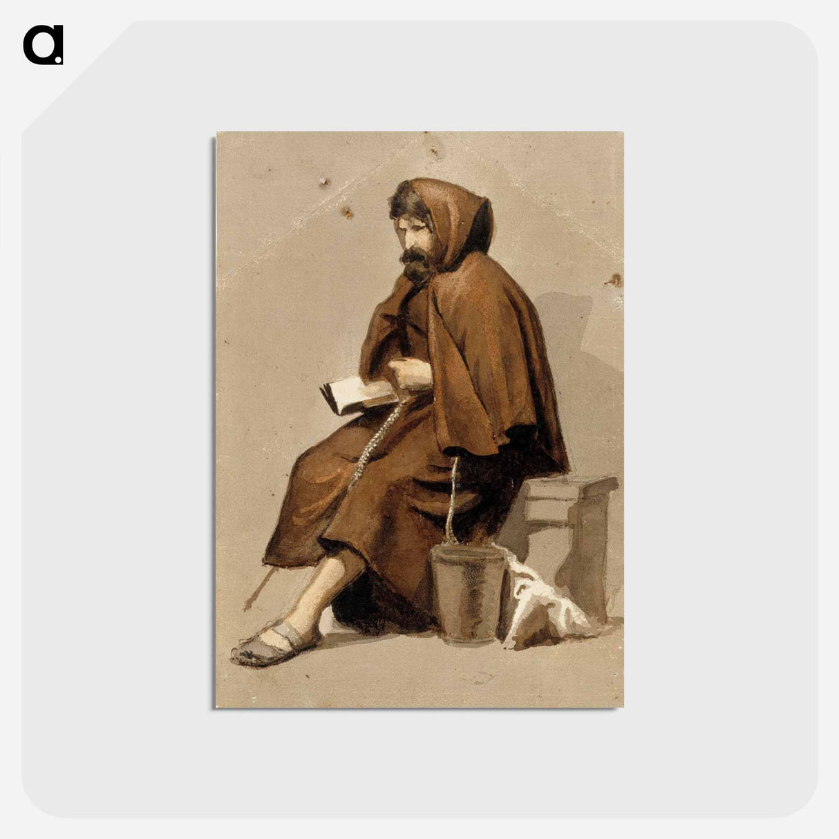 Sommitteluharjoitelmia maalaukseen regina von emmeritz, juomingit saksalaisen linnan pihalla - アルバート エーデルフェルト Postcard.