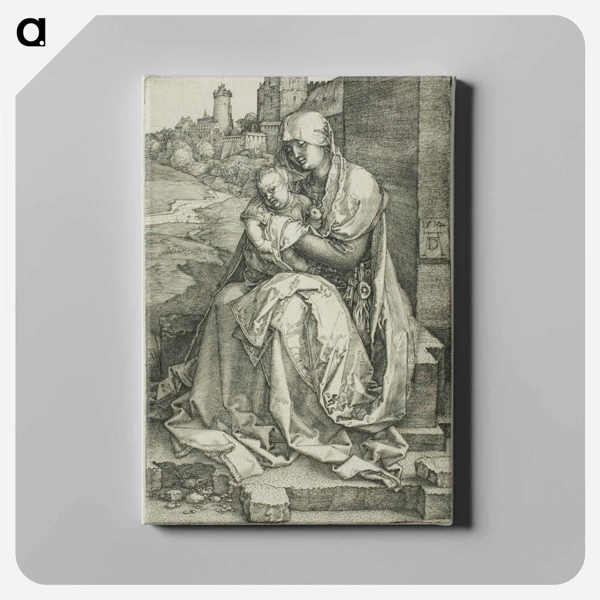 Madonna by the Wall - アルブレヒト デューラー Canvas.