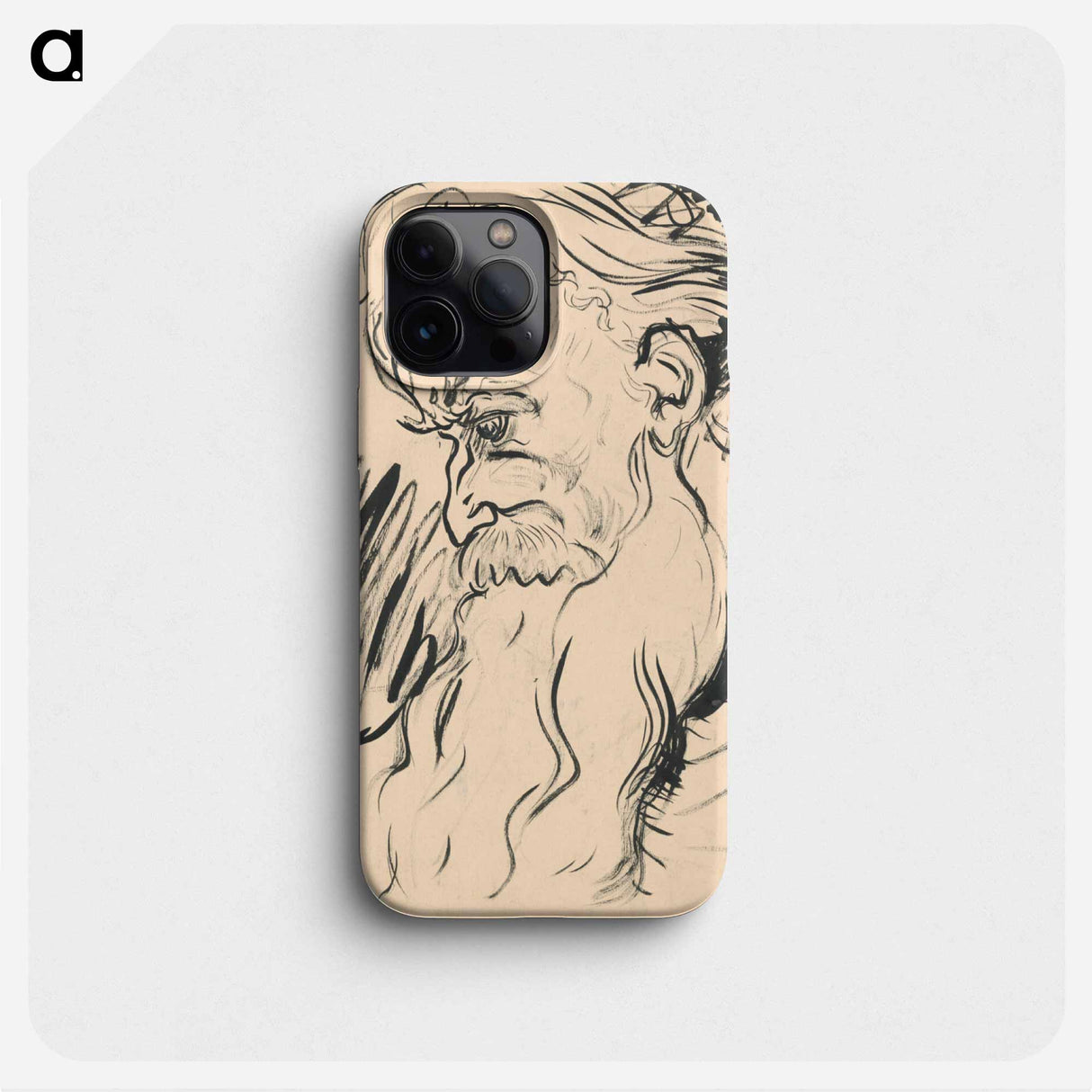 Head of an old man with a beard - アーノルド ピーター ワイズ クビンチャン Phone Case.