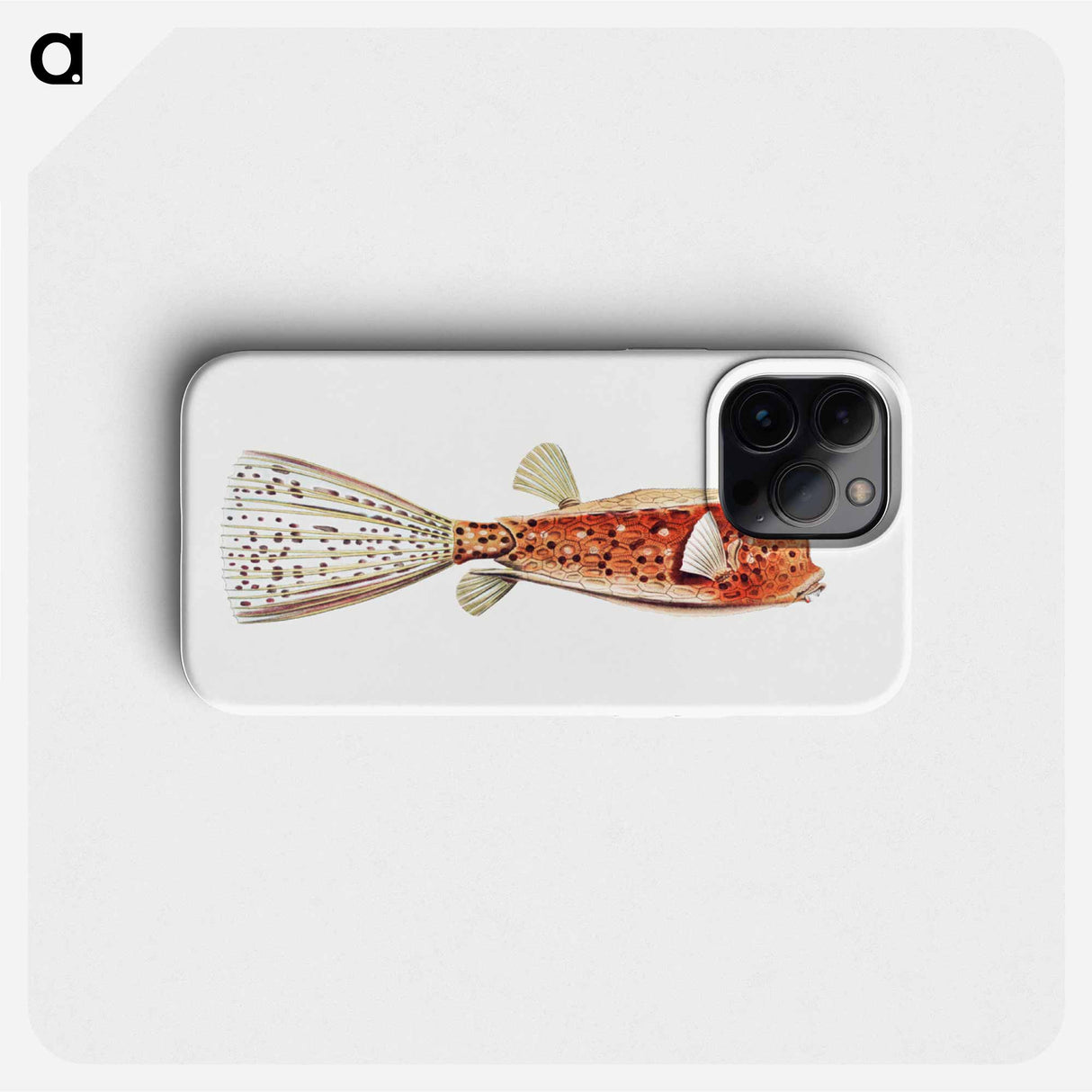 Vintage fish illustration on white background - エルンスト ヘッケル Phone Case.