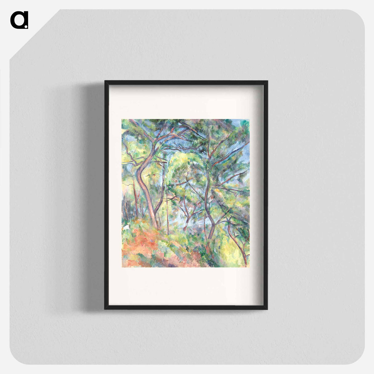 Sous-Bois - ポール セザンヌ Poster.