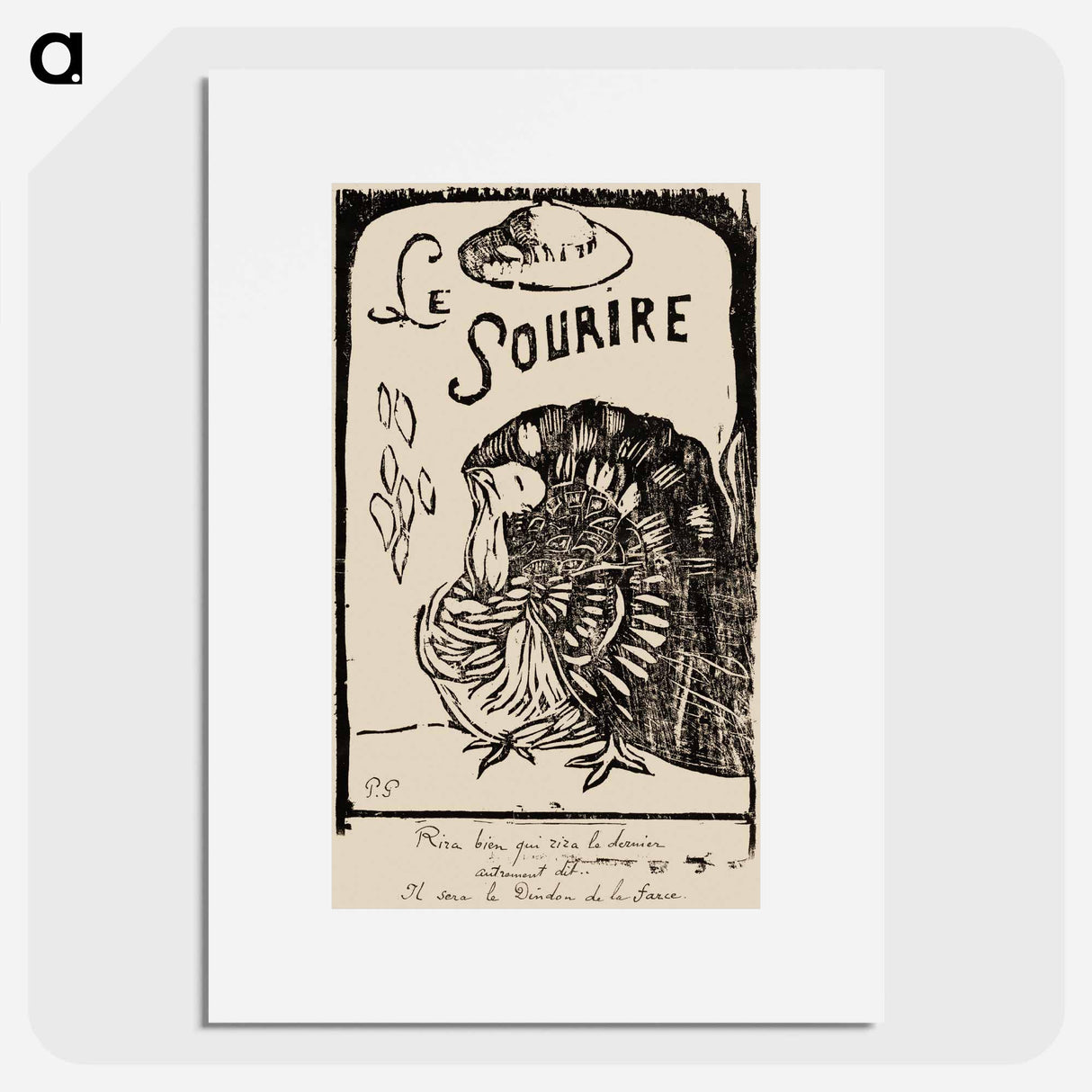 Le sourire: Journal méchant - ポール ゴーギャン Poster.