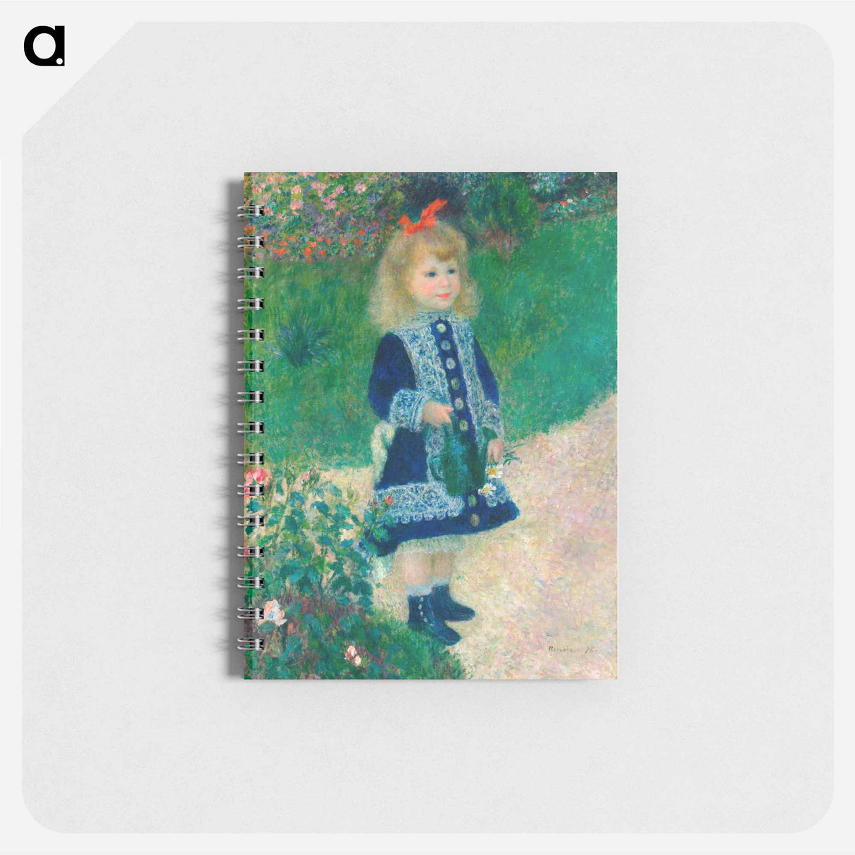 アートメモ帳-A Girl with a Watering Can - ピエール オーギュスト ルノワール Memo.