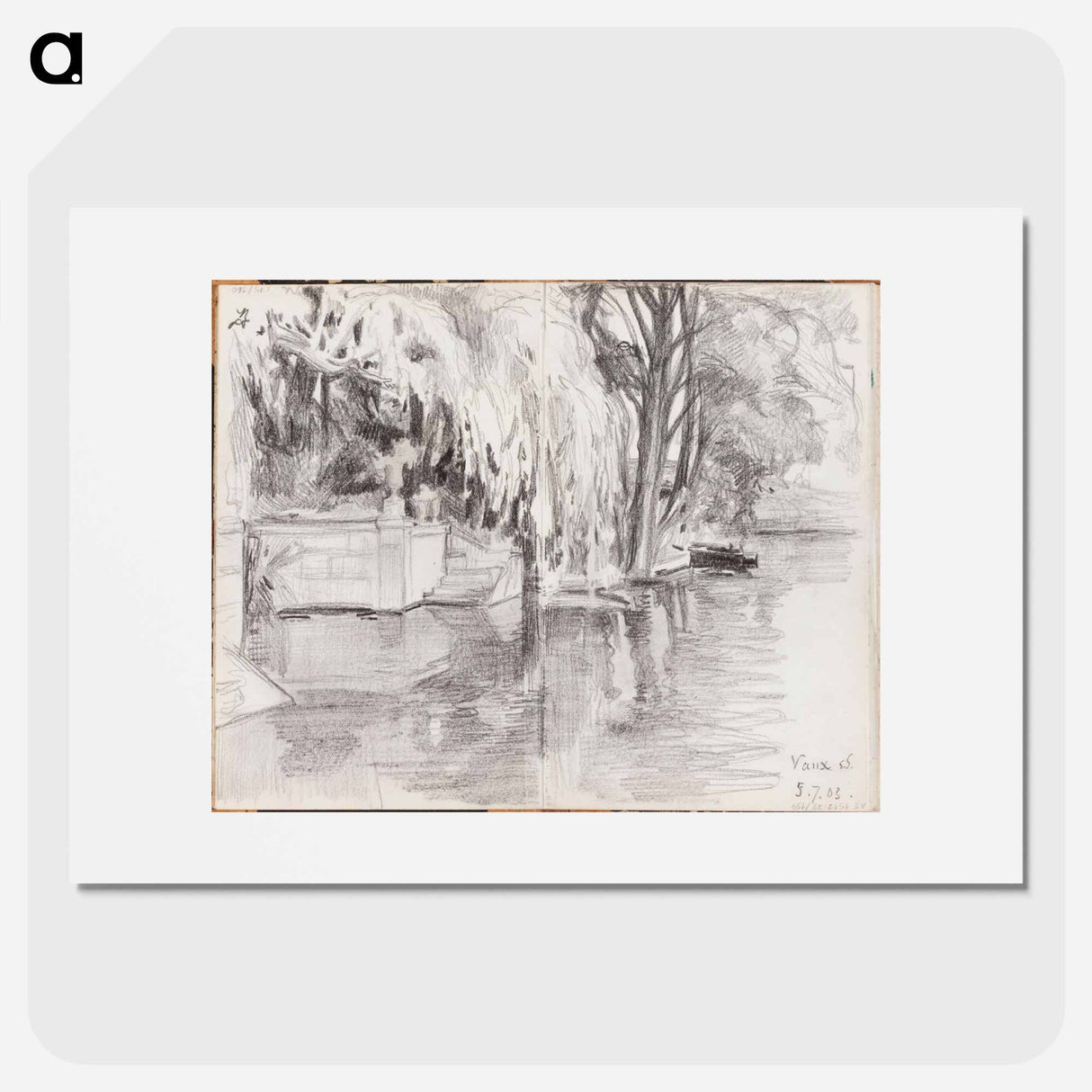 (unknown) part of a sketchbook - アルバート エーデルフェルト Poster.