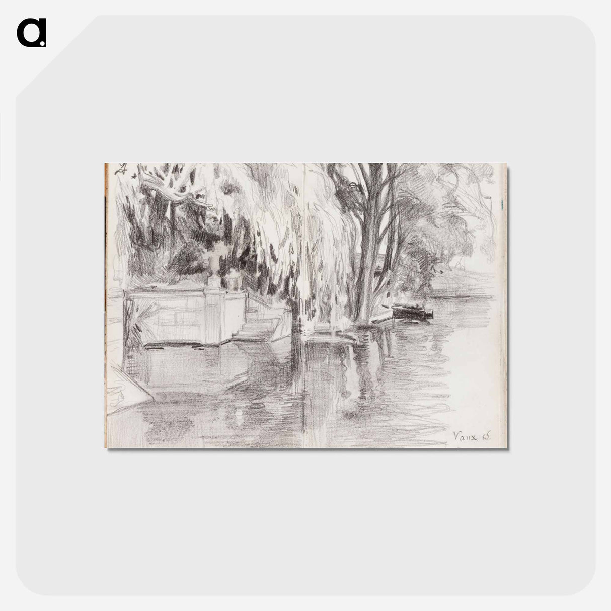 (unknown) part of a sketchbook - アルバート エーデルフェルト Postcard.