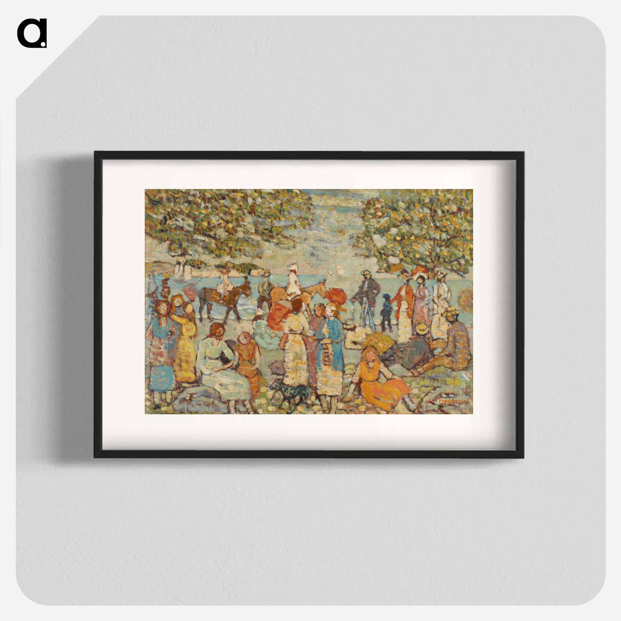 アートポスター-Beach Scene with Donkeys
- バーンズ・コレクション Poster.