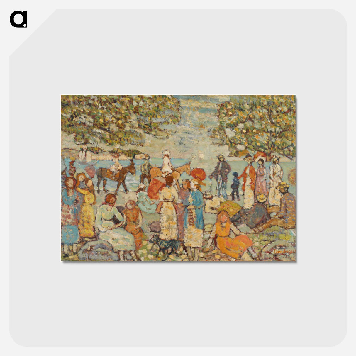 アートポストカード-Beach Scene with Donkeys
- バーンズ・コレクション Postcard.