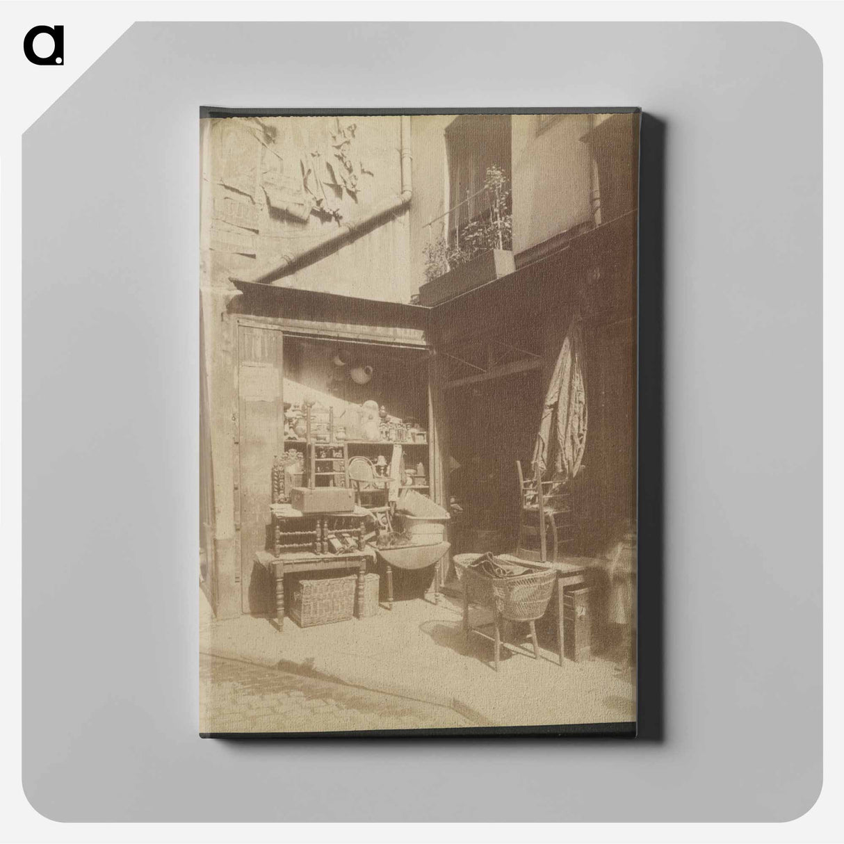アートパネル-Brocanteur, Un Coin de la Rue Beaubourg
- ウジェーヌ アジェ Canvas.