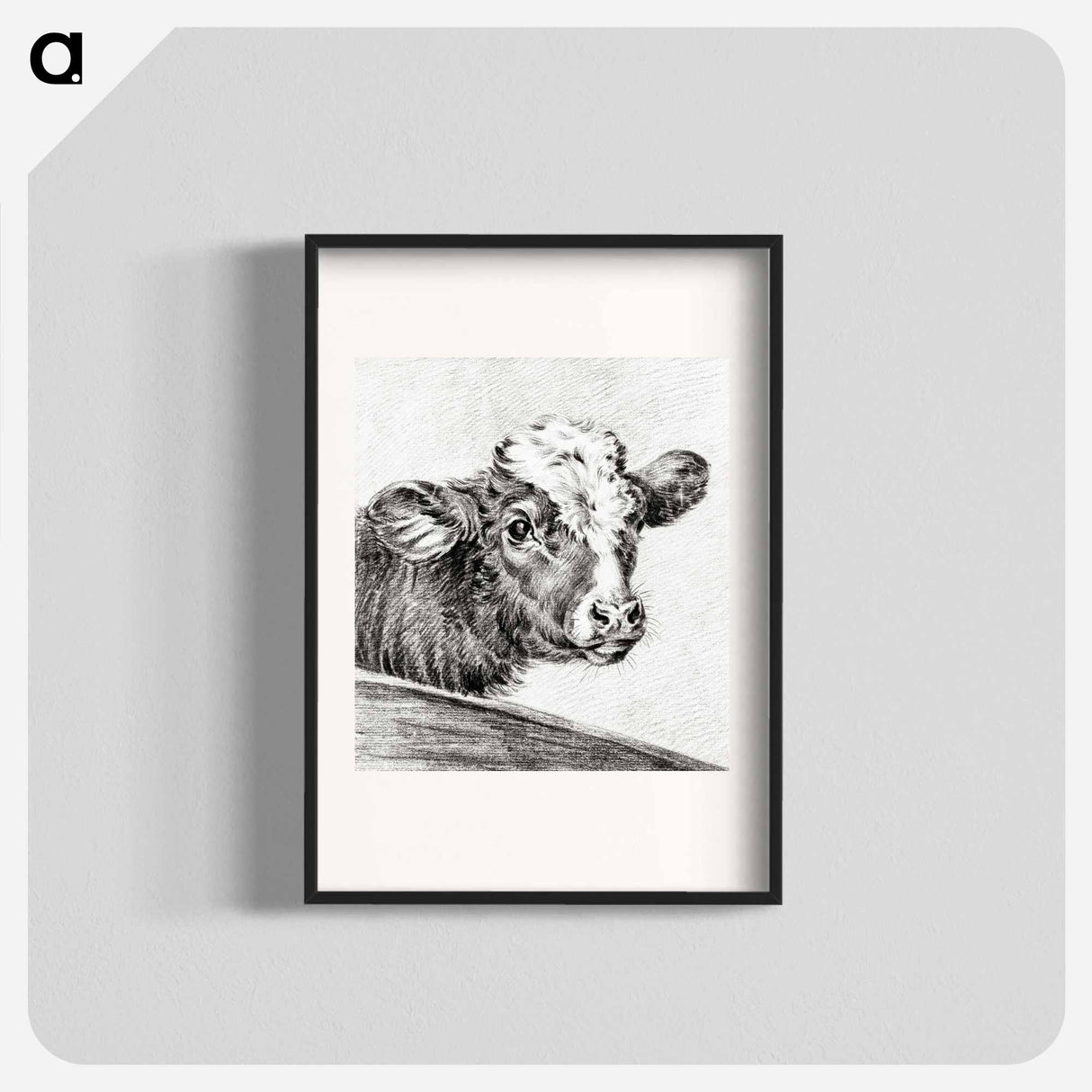 Head of a cow - ジャン ベルナール Poster.