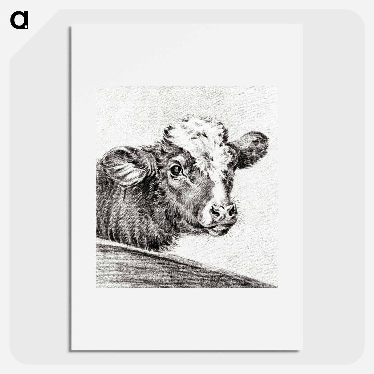 Head of a cow - ジャン ベルナール Poster.