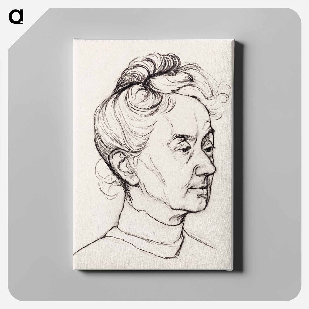 Portrait of Mrs. Corry Pabst - Julie de Graag Canvas.