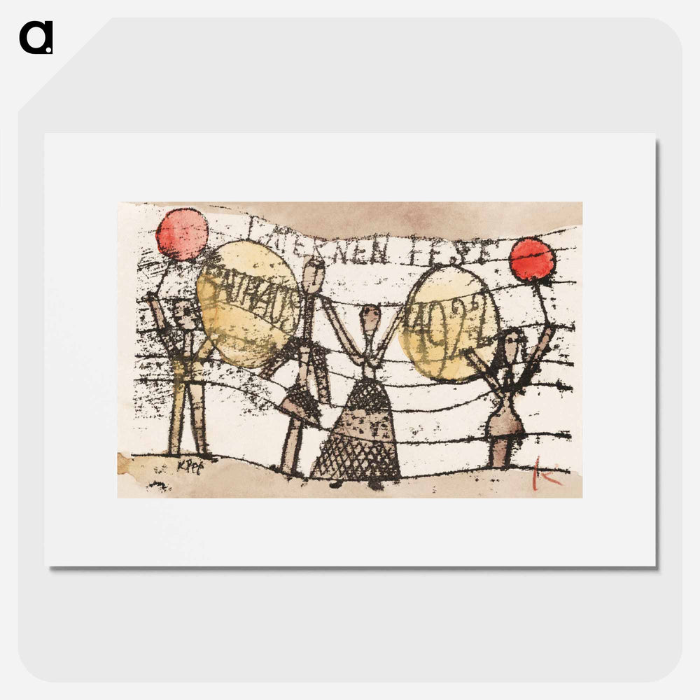 Postcard: Paul Klee to Katherine Dreier, Paris
 - パウル クレー Poster.