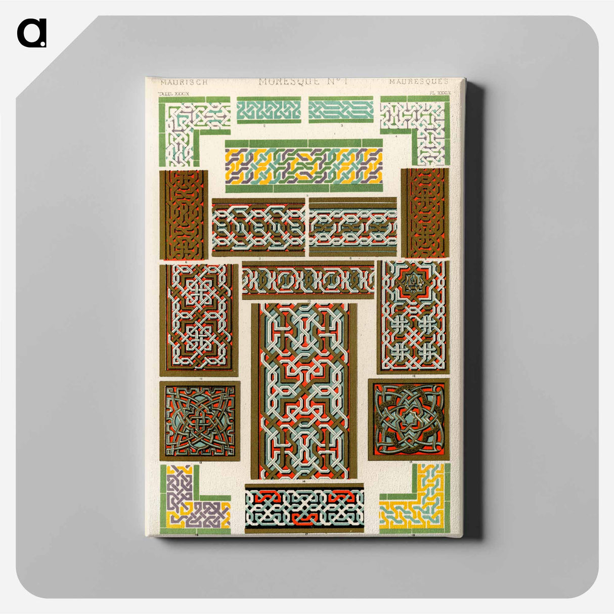 アートパネル-Grammar of Ornament Illustration
- 装飾の文法 Canvas.