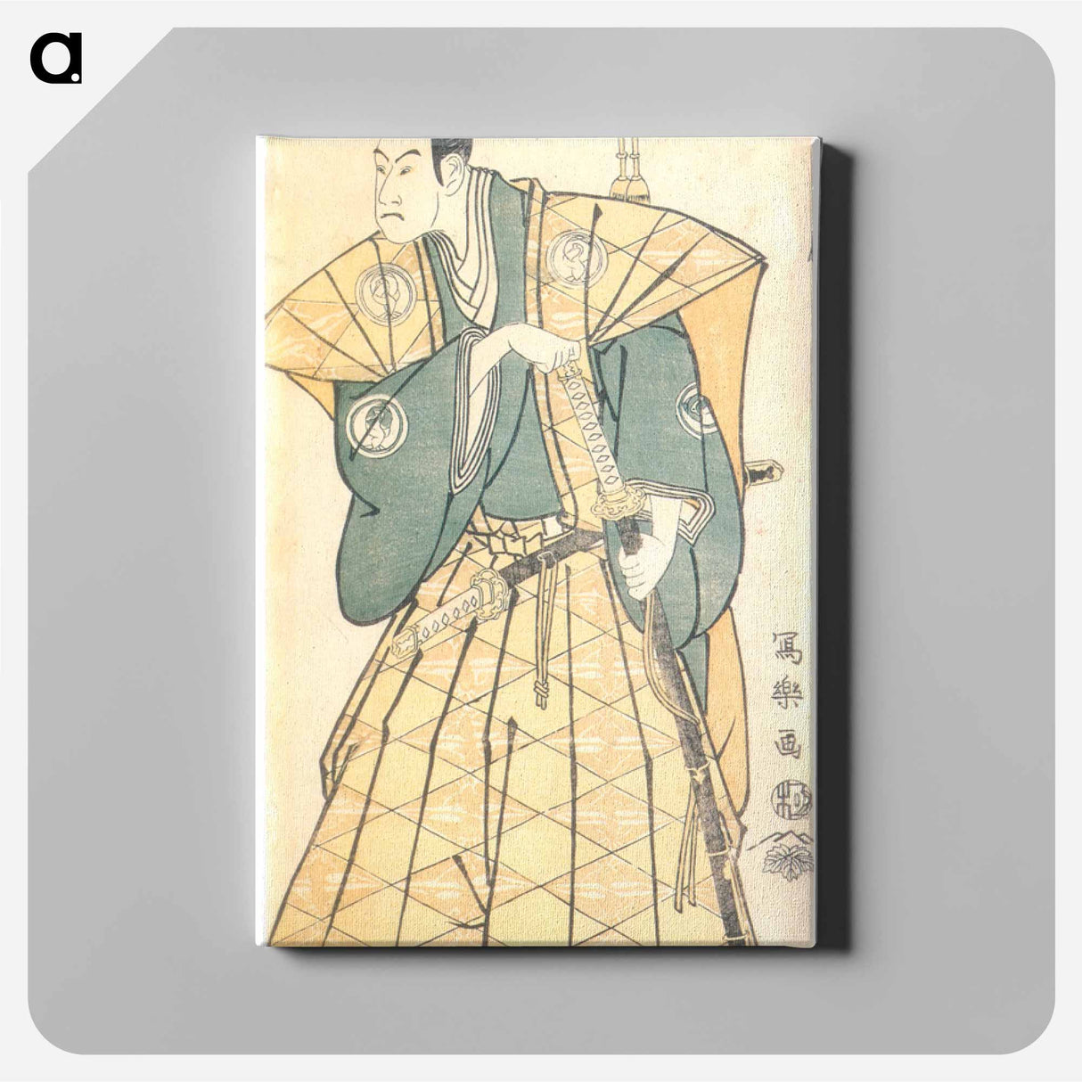 アートパネル-Bandō Hikosaburō III as Godai Saburō Chikatada - 東洲斎 写楽 Canvas.