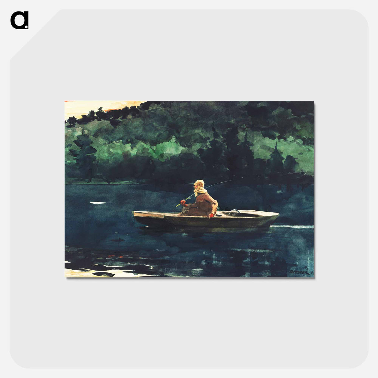 アートポストカード-The Rise - ウィンスロー ホーマー Postcard.