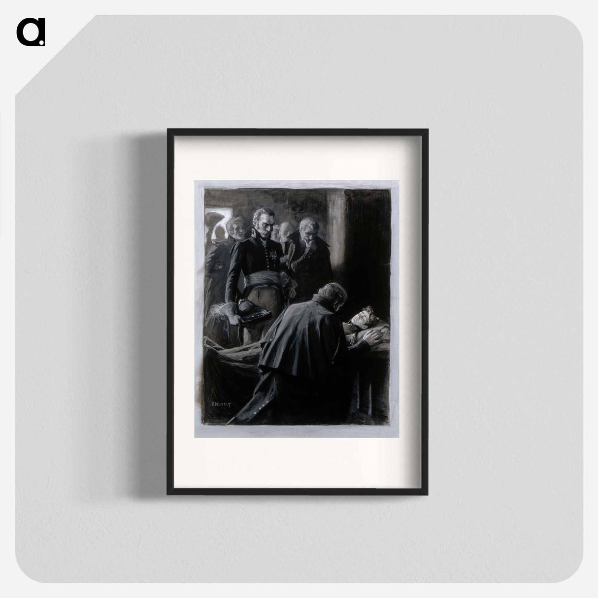 Wilhelm von schwerin, illustration for finland in the 19th century - アルバート エーデルフェルト Poster.