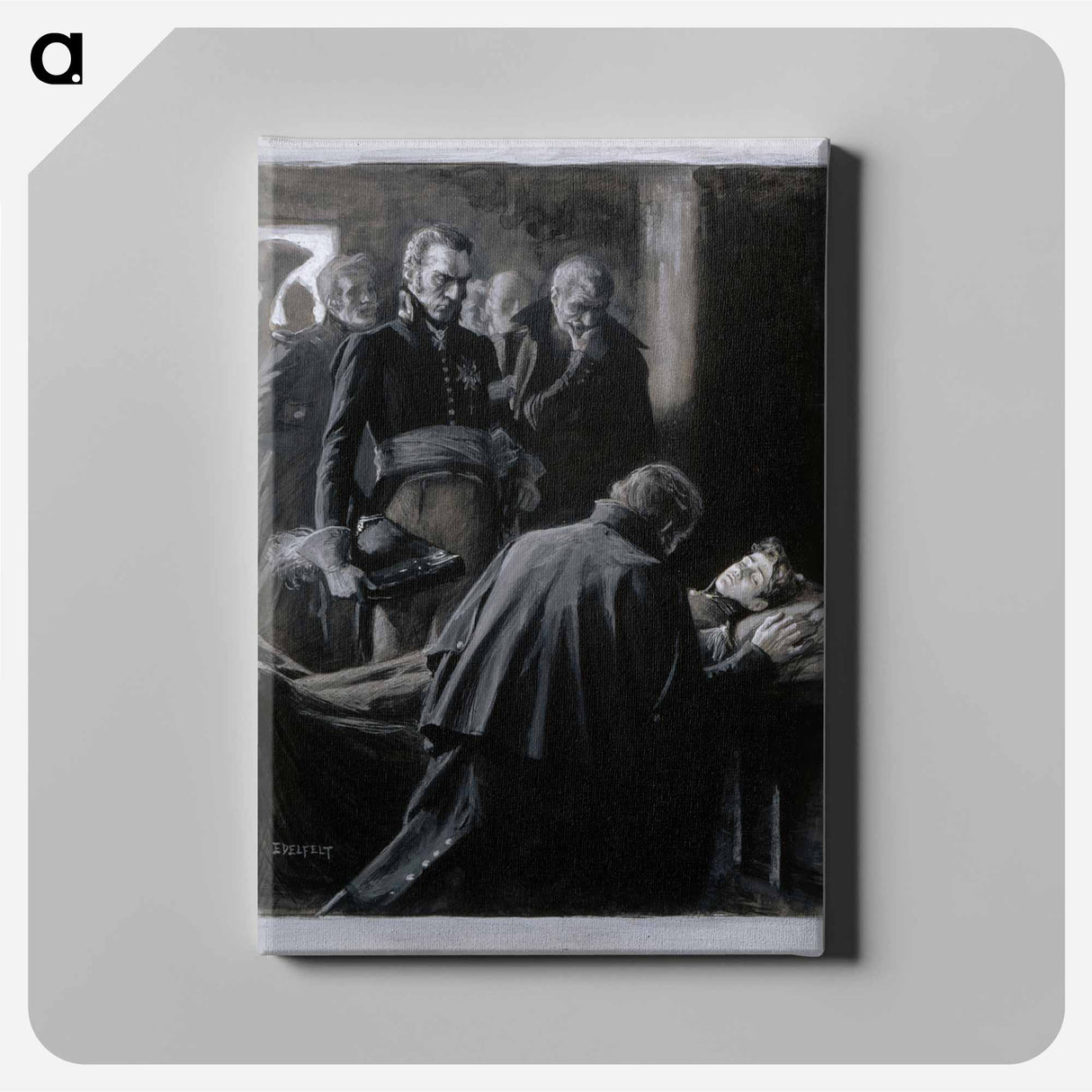 Wilhelm von schwerin, illustration for finland in the 19th century - アルバート エーデルフェルト Canvas.