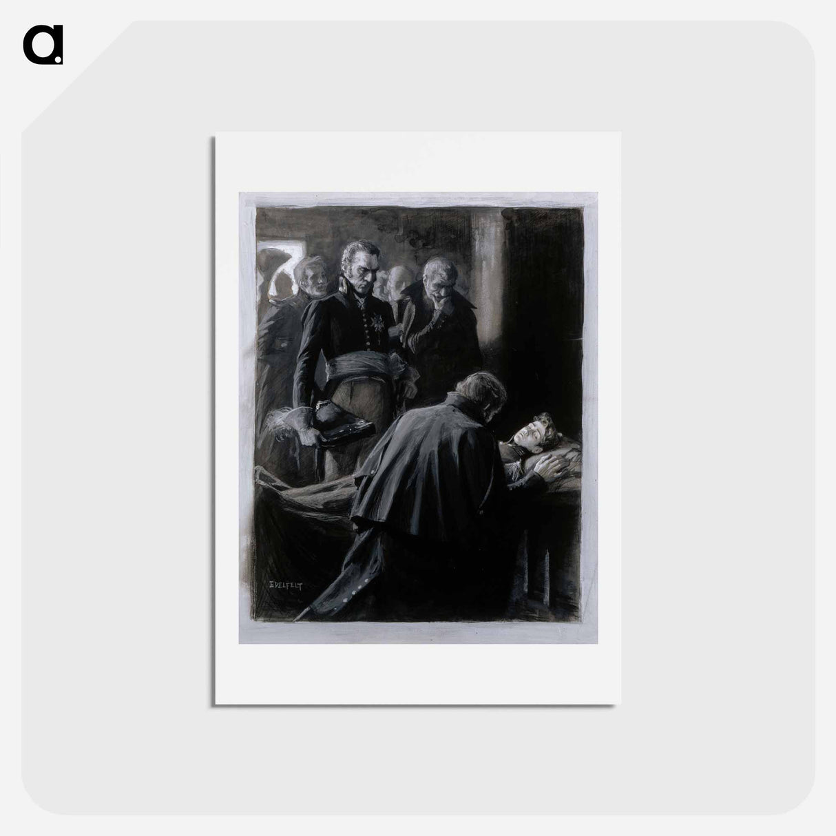 Wilhelm von schwerin, illustration for finland in the 19th century - アルバート エーデルフェルト Postcard.