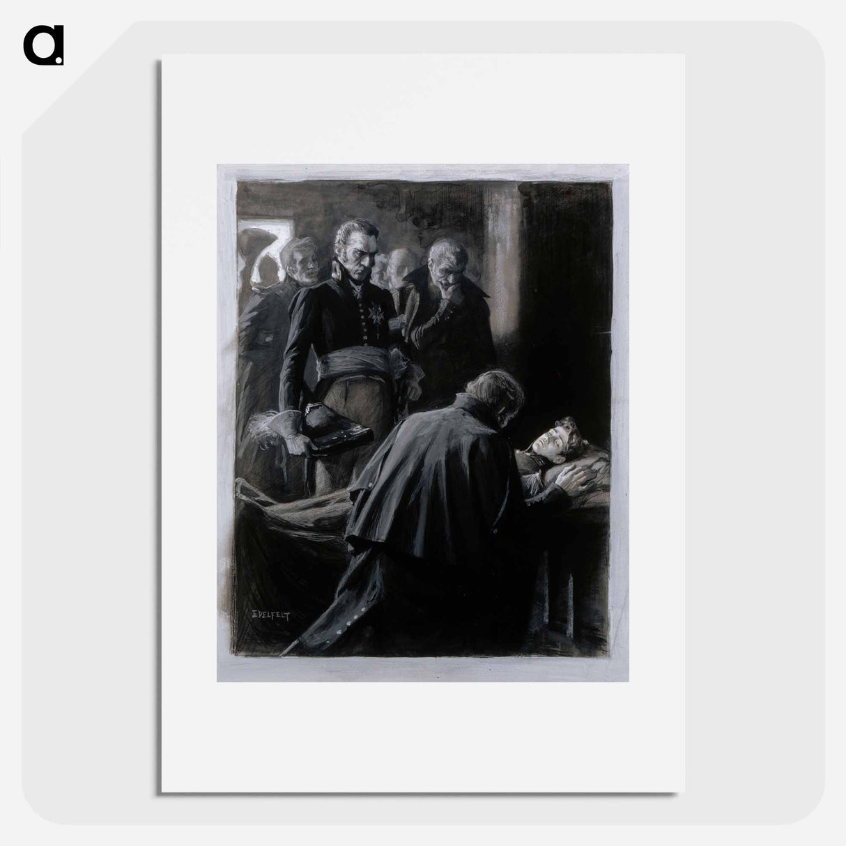 Wilhelm von schwerin, illustration for finland in the 19th century - アルバート エーデルフェルト Poster.