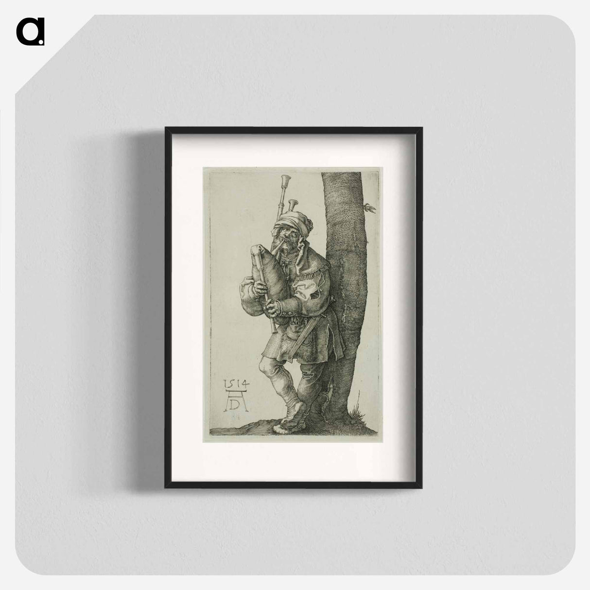 The Bag-Piper - アルブレヒト デューラー Poster.